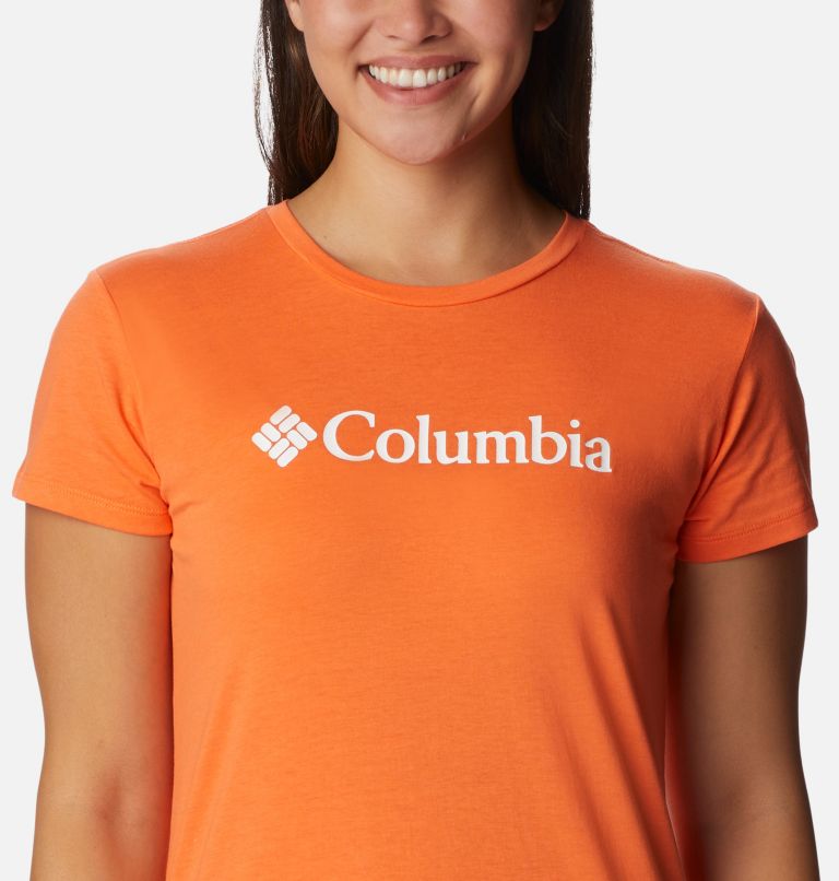 Thumbnail: Women’s Trek Casual Graphic T-Shirt, Color: Sunset Orange, CSC Branded Graphic, image 4