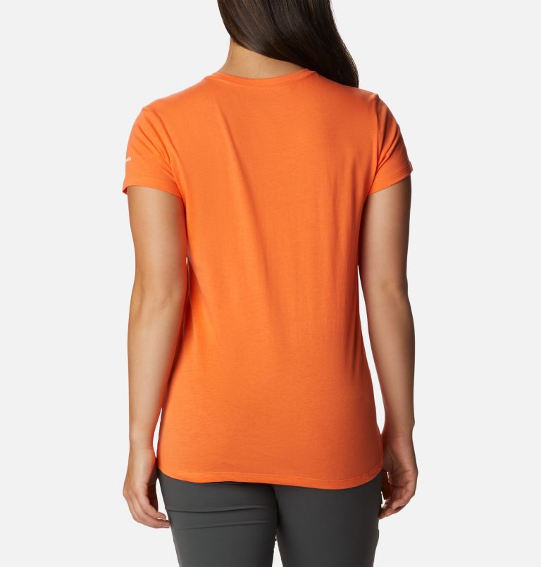 Thumbnail: Women’s Trek Casual Graphic T-Shirt, Color: Sunset Orange, CSC Branded Graphic, image 2