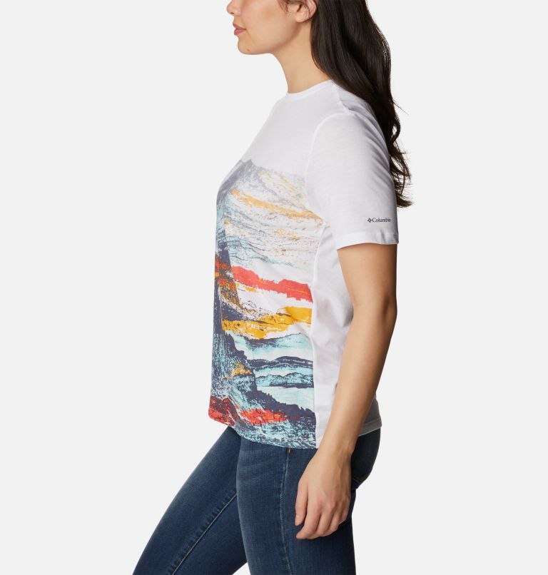 T-shirt à manches courtes Daisy Days Gradient Femme, Color: White, Hyper Nature