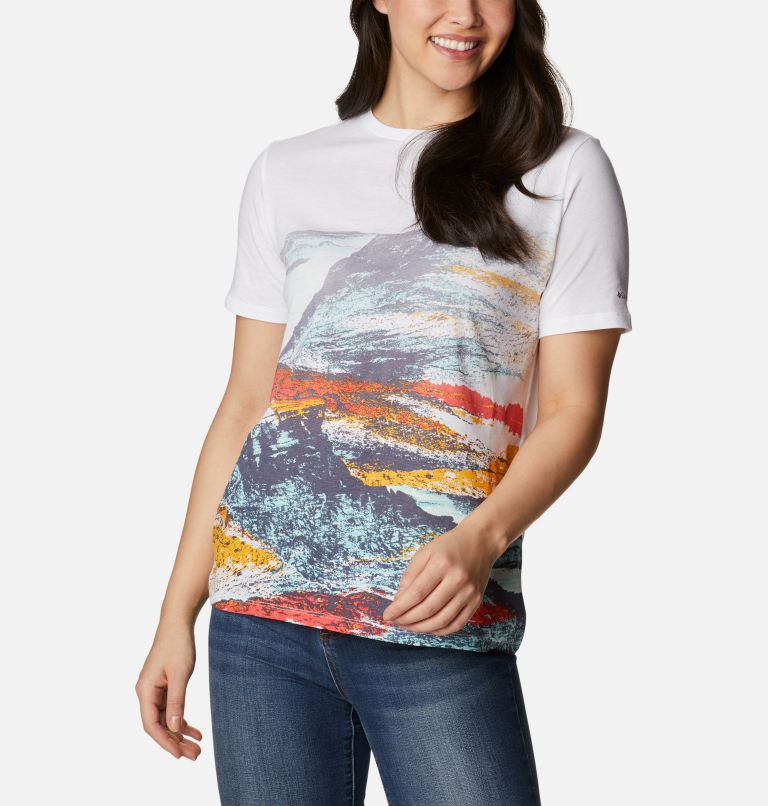 T-shirt à manches courtes Daisy Days Gradient Femme, Color: White, Hyper Nature, image 5
