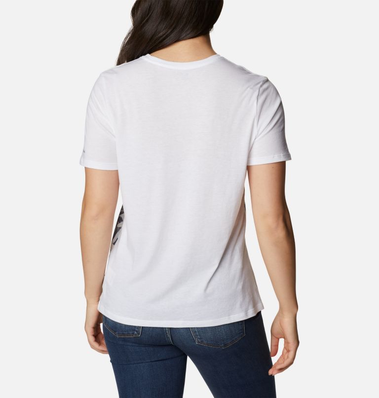 Thumbnail: Women's Daisy Days Gradient Short Sleeve T-Shirt, Color: White, Lakeside Floral, image 2