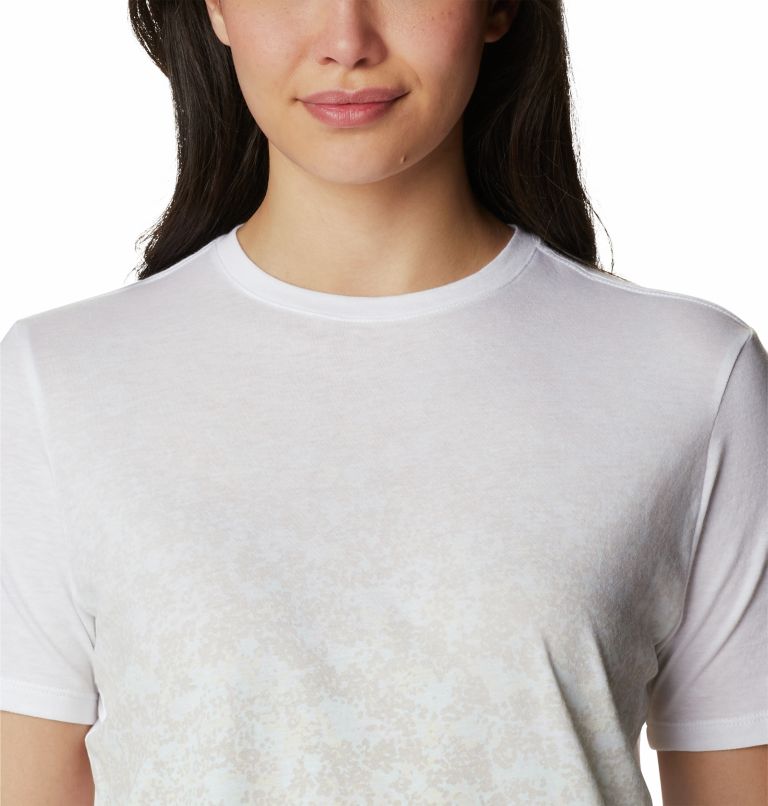 Women’s Daisy Days Casual Printed T-Shirt, Color: White, Dotty Disguise