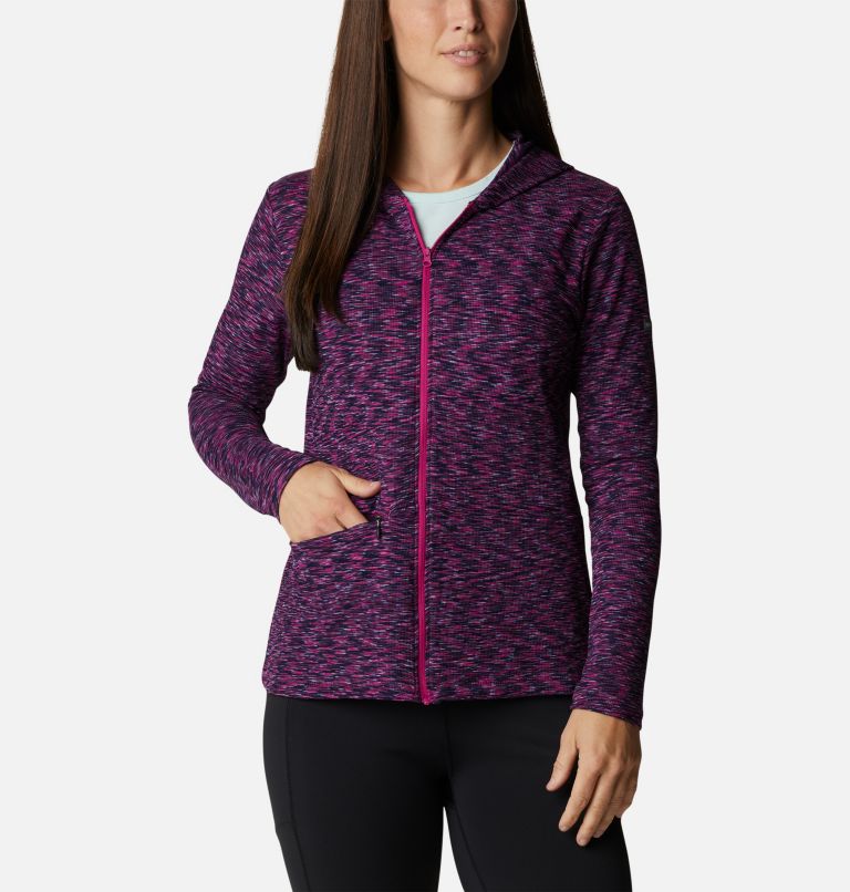 Thumbnail: Women's Stanley Park Full Zip Jacket, Color: Wild Fuchsia Spacedye, image 1