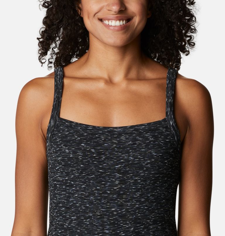 Women's Stanley Park Tank, Color: Black Spacedye, image 4