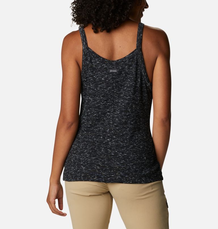 Women's Stanley Park Tank, Color: Black Spacedye, image 2