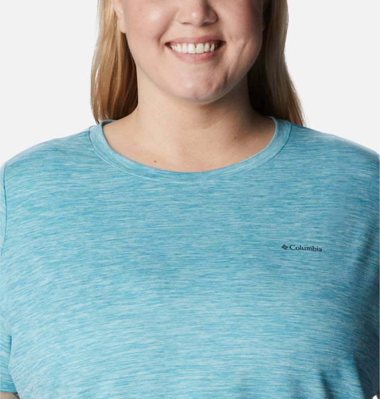 Women's Weekend Adventure Short Sleeve T-Shirt - Plus Size, Color: Sea Wave Heather, image 4