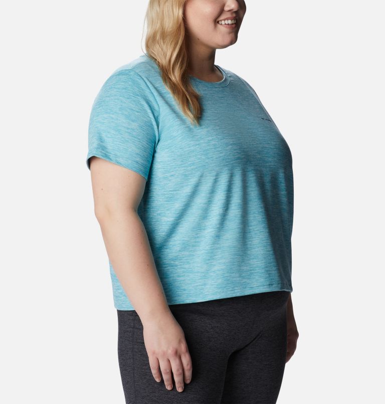 Women's Weekend Adventure Short Sleeve T-Shirt, Color: Sea Wave Heather, image 5