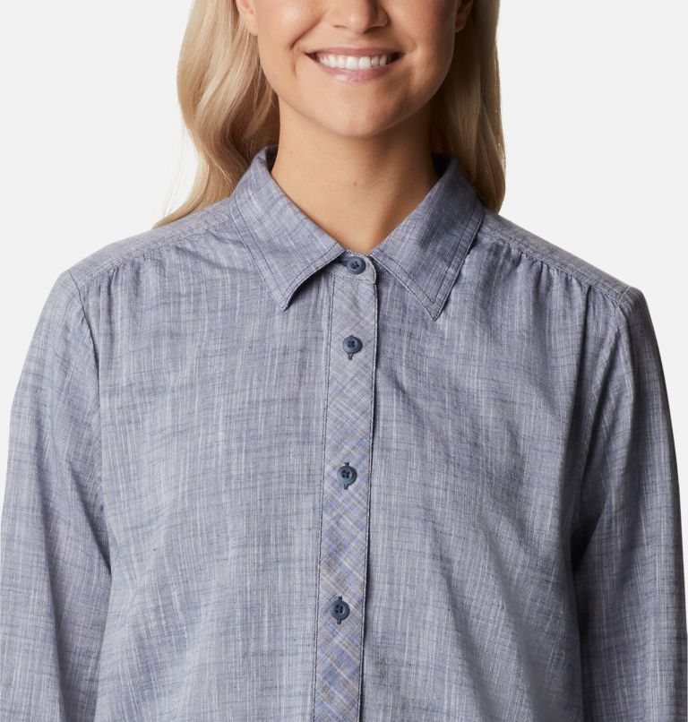 Thumbnail: Women’s Camp Henry III Casual Shirt, Color: Nocturnal Chambray, image 4