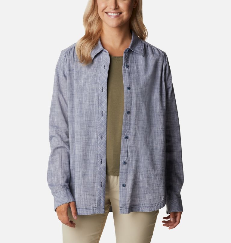 Women’s Camp Henry III Casual Shirt, Color: Nocturnal Chambray, image 7