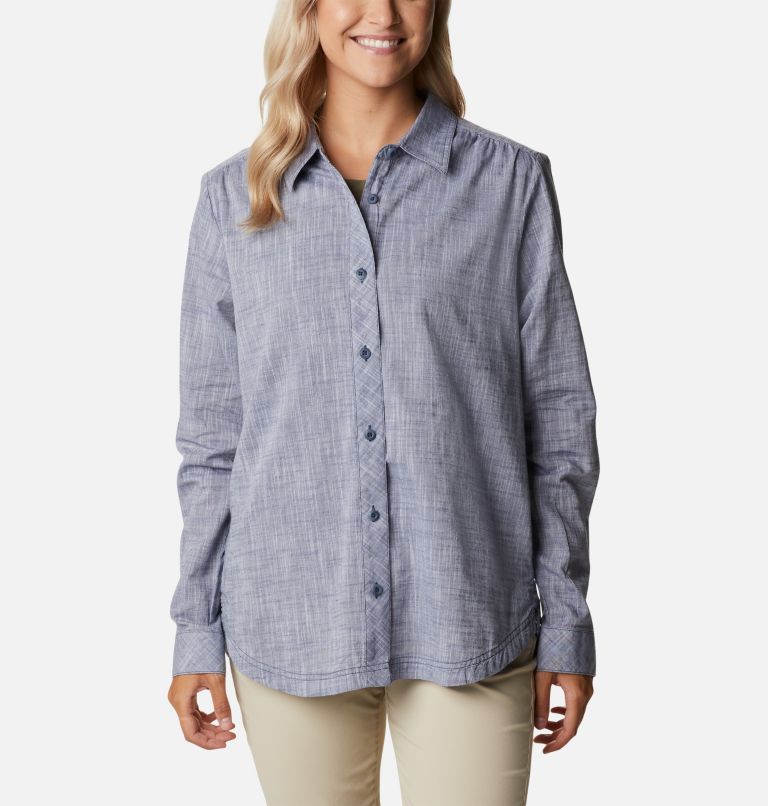Thumbnail: Women’s Camp Henry III Casual Shirt, Color: Nocturnal Chambray, image 1