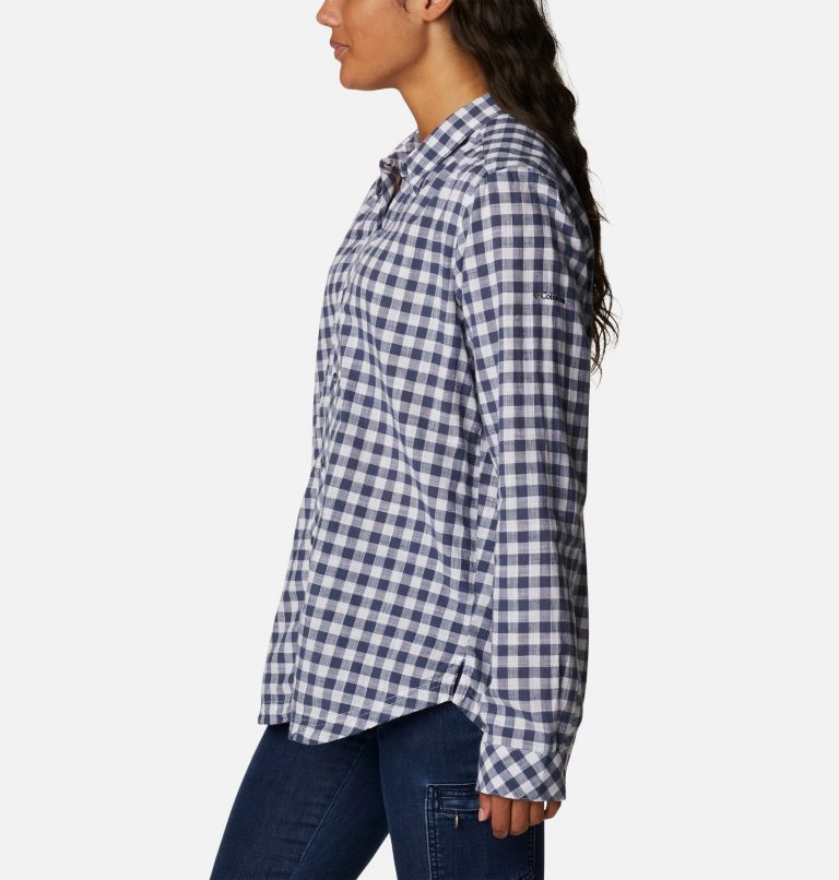 Women’s Camp Henry III Casual Shirt, Color: Nocturnal Gingham, image 3