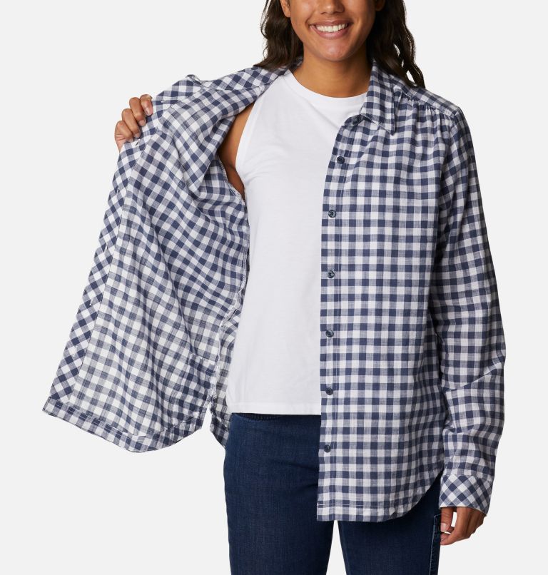 Thumbnail: Women’s Camp Henry III Casual Shirt, Color: Nocturnal Gingham, image 5