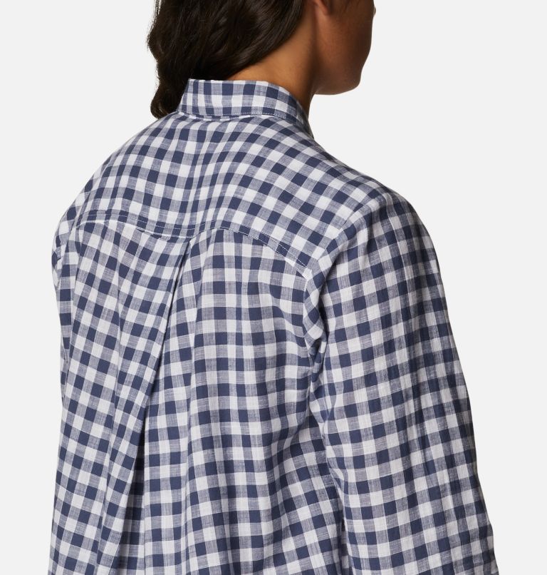 Women’s Camp Henry III Casual Shirt, Color: Nocturnal Gingham, image 6