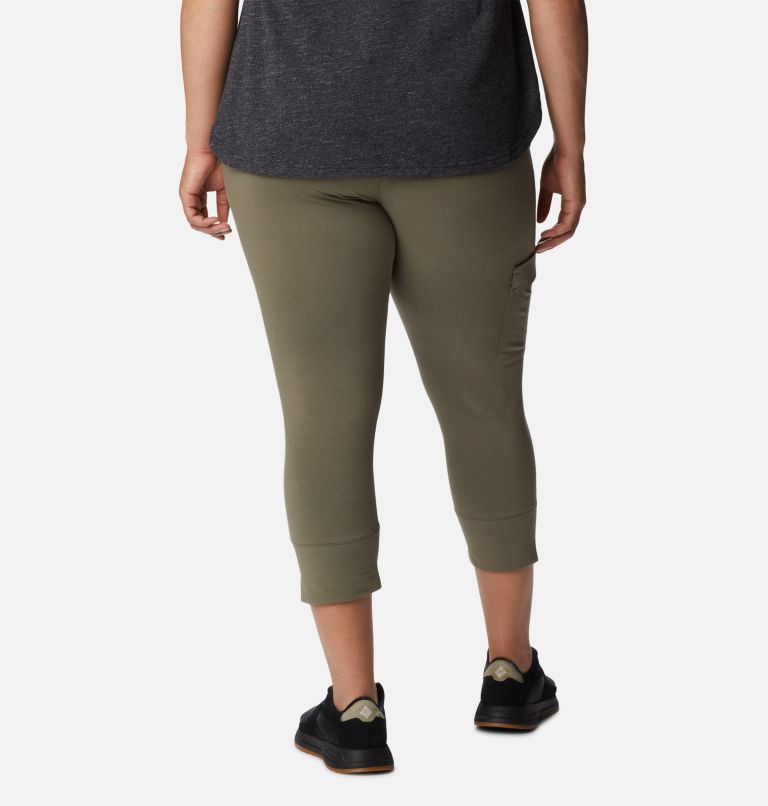 Women's Columbia Trek Capri Leggings - Plus Size, Color: Stone Green