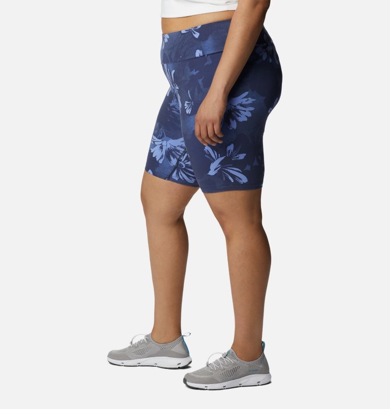 Women's Columbia Trek Half Tights - Plus Size, Color: Nocturnal Daisy Party