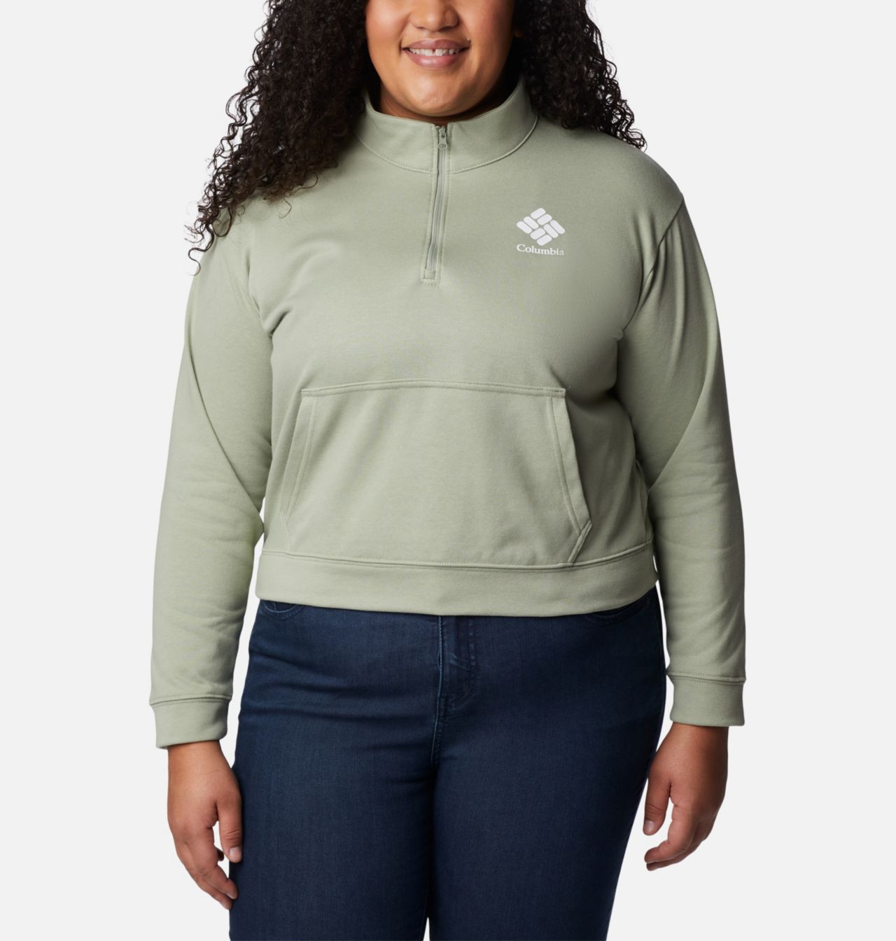 Women's Columbia Trek™ French Terry Half Zip Sweatshirt - Plus Size 5