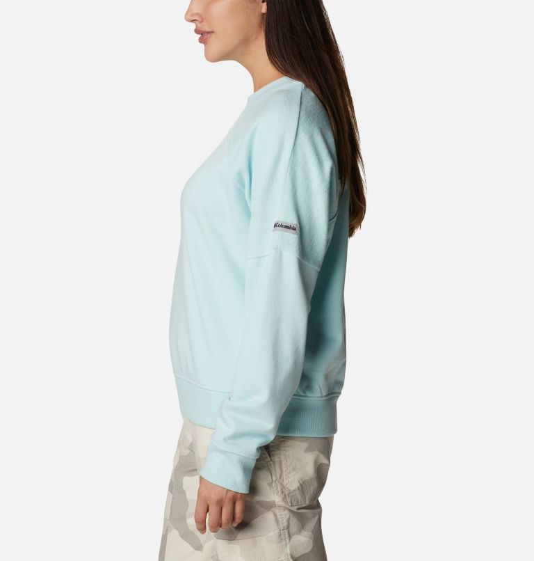 Women's Columbia Lodge French Terry Crew, Color: Icy Morn, image 3
