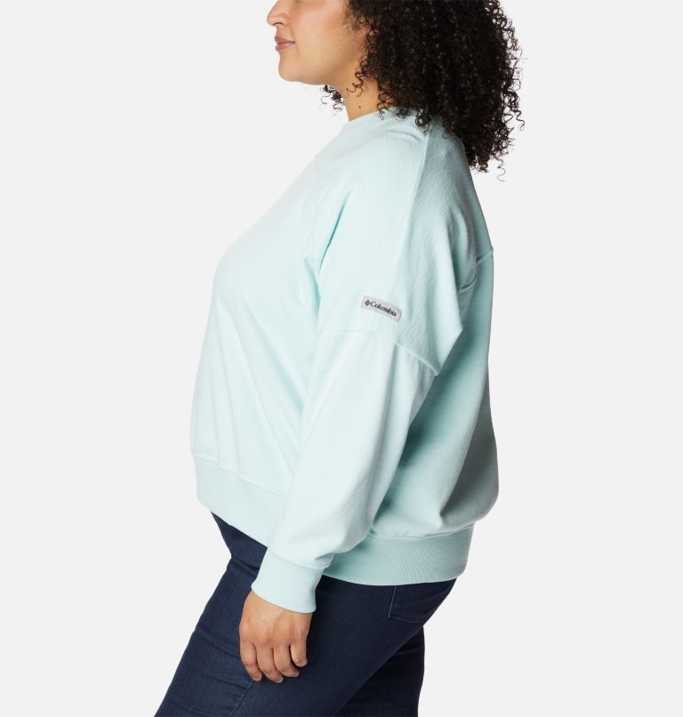 Women's Columbia Lodge French Terry Crew - Plus Size, Color: Icy Morn, image 3