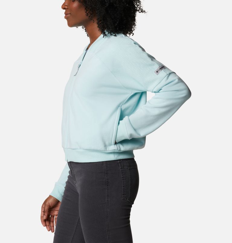 Thumbnail: Women's Columbia Lodge French Terry Full Zip Jacket, Color: Icy Morn, image 3