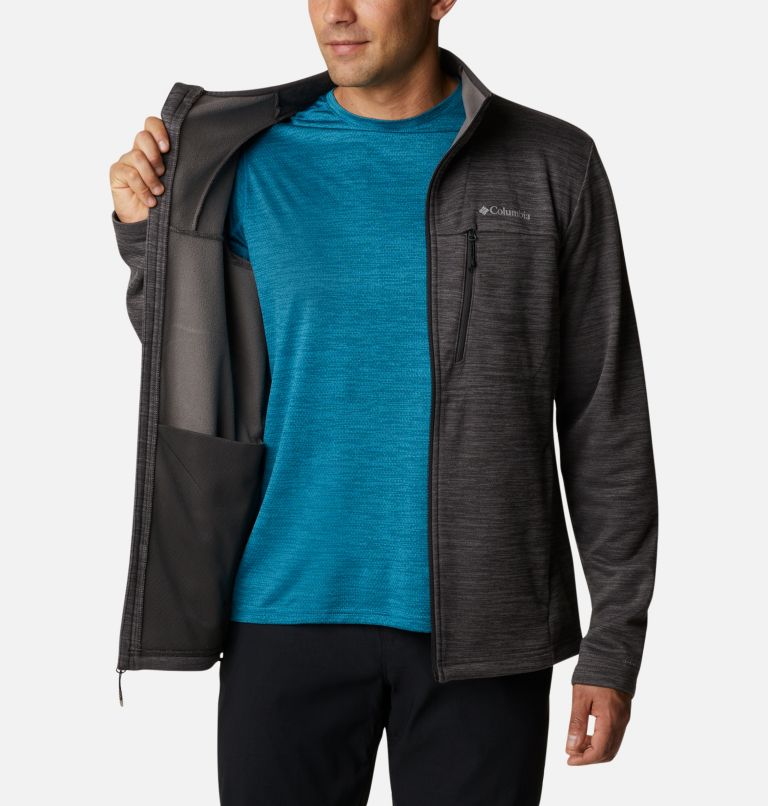 Thumbnail: Men's Maxtrail II Full Zip Fleece Jacket, Color: Shark Heather, image 5