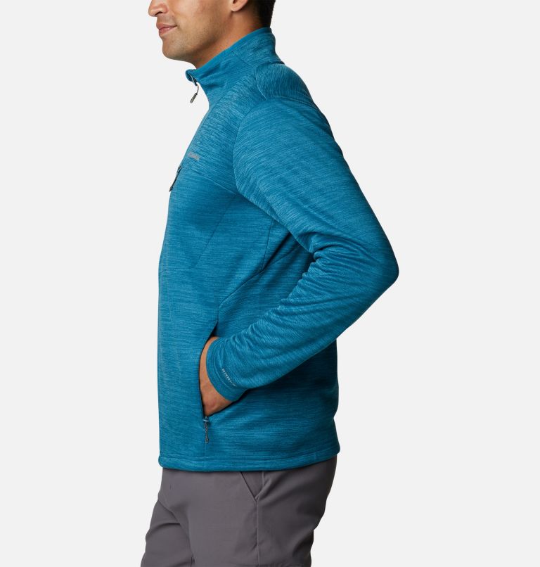 Maxtrail II Fleece Full Zip | 400 | L, Color: Deep Marine Heather, image 3