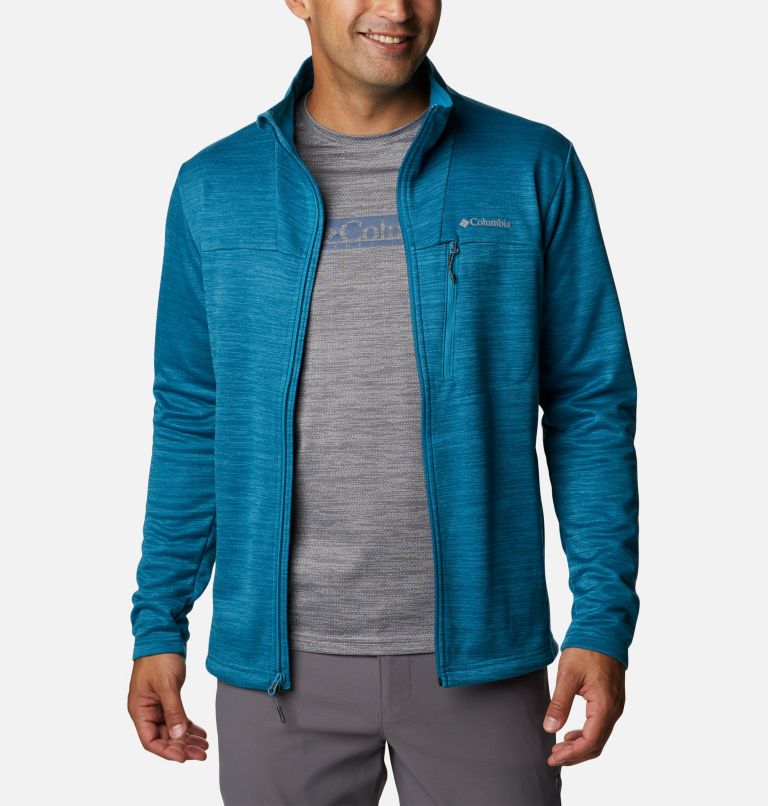 Maxtrail II Fleece Full Zip | 400 | L, Color: Deep Marine Heather, image 1