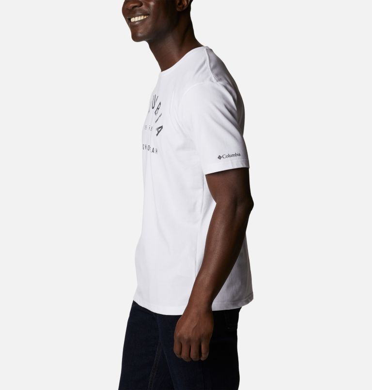 Men’s Urban Trail Technical Graphic T-Shirt, Color: White, CSC Dome Graphic