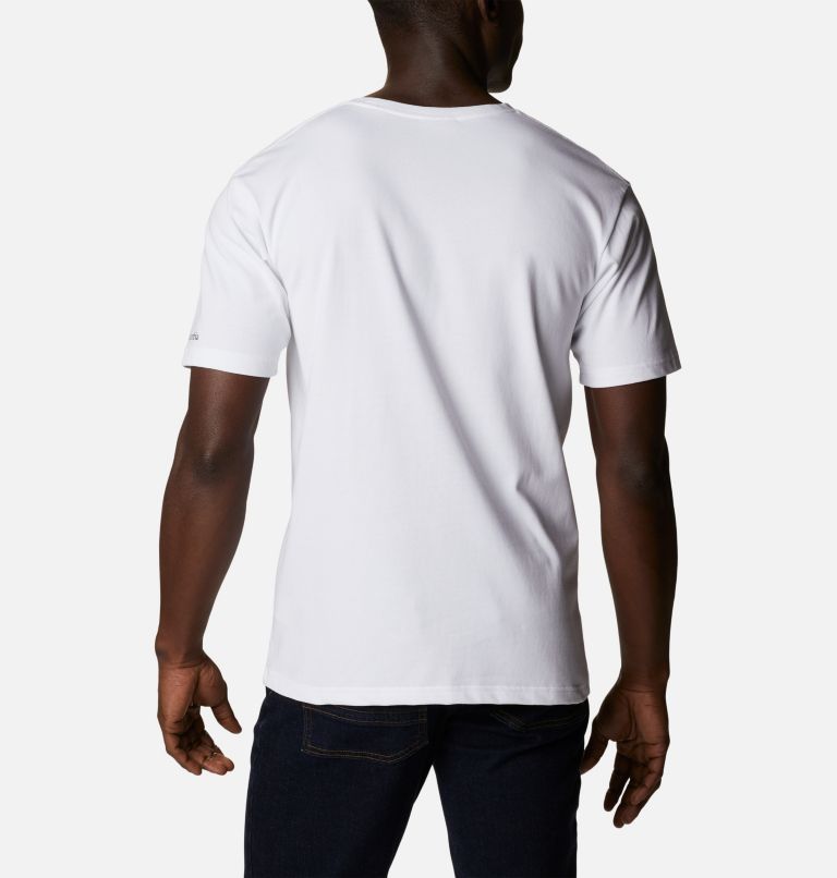 Men’s Urban Trail Technical Graphic T-Shirt, Color: White, CSC Dome Graphic, image 2