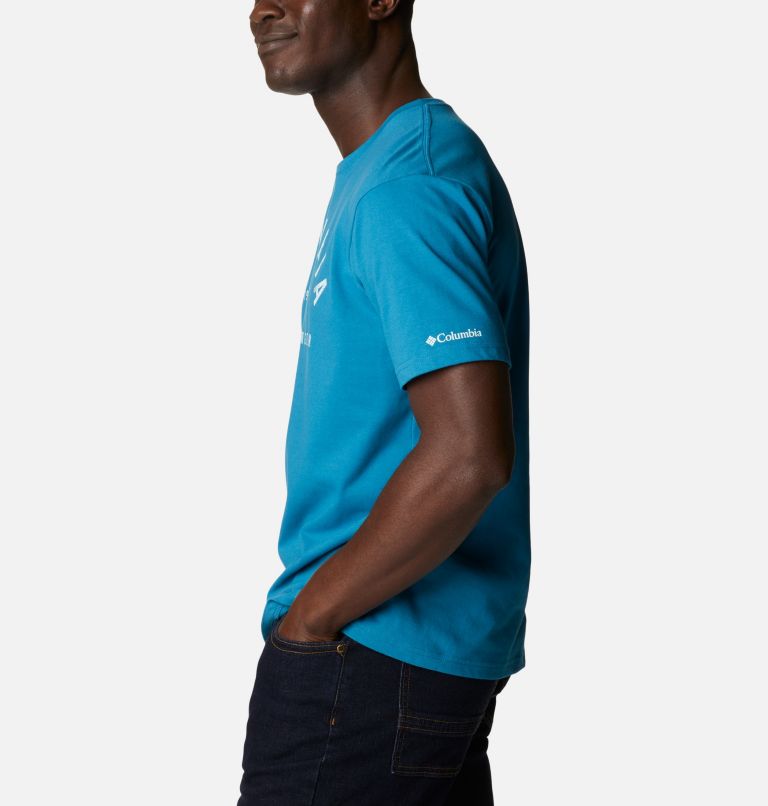 Men’s Urban Trail Technical Graphic T-Shirt, Color: Deep Marine, CSC Dome Graphic
