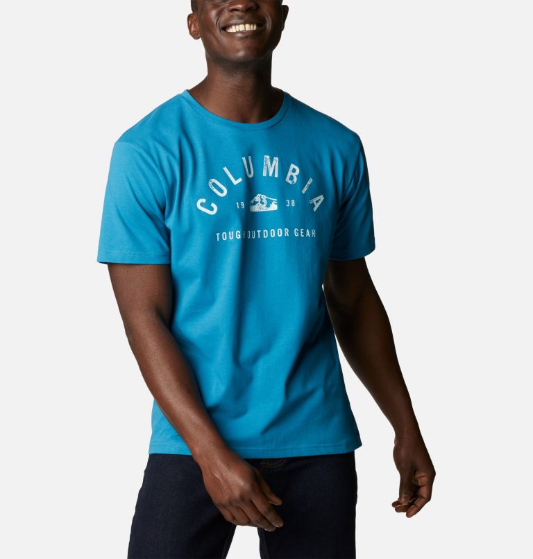 Men’s Urban Trail Technical Graphic T-Shirt, Color: Deep Marine, CSC Dome Graphic