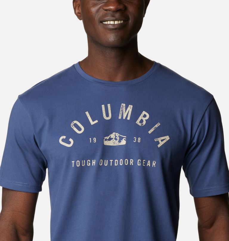 Men’s Urban Trail Technical Graphic T-Shirt, Color: Dark Mountain, CSC Dome Graphic