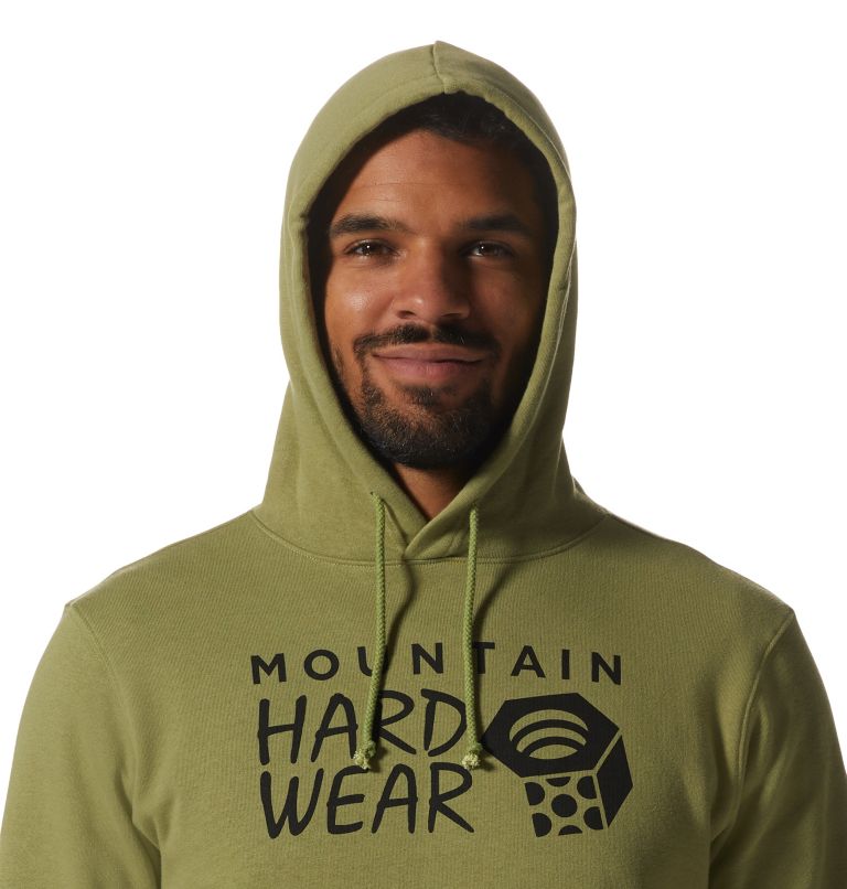 Chandail à capuchon MHW Logo Homme, Color: Light Cactus, image 4