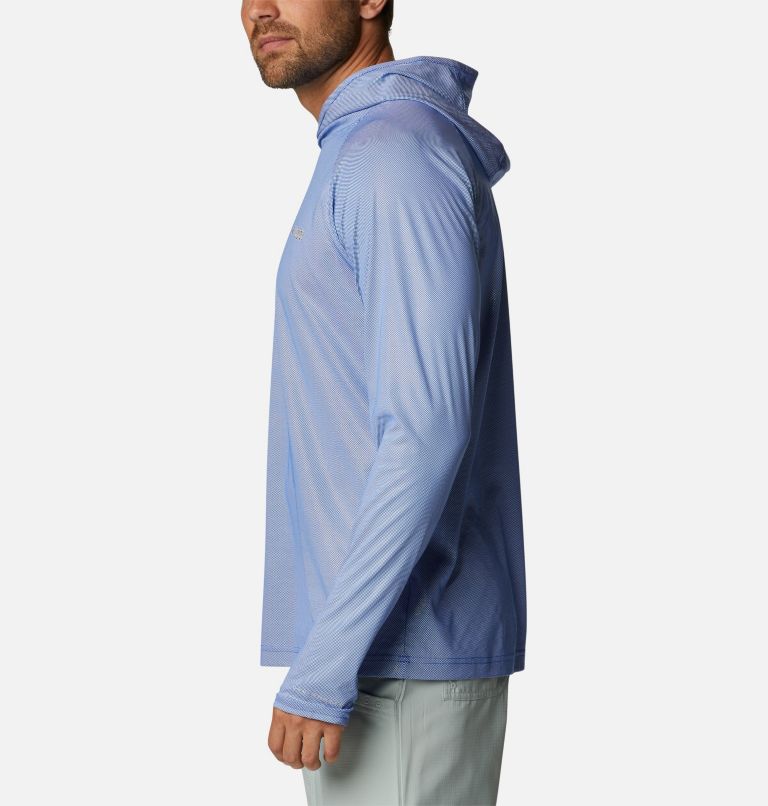 Thumbnail: Men's PFG Terminal Deflector Ice Hoodie, Color: Blue Macaw, image 3