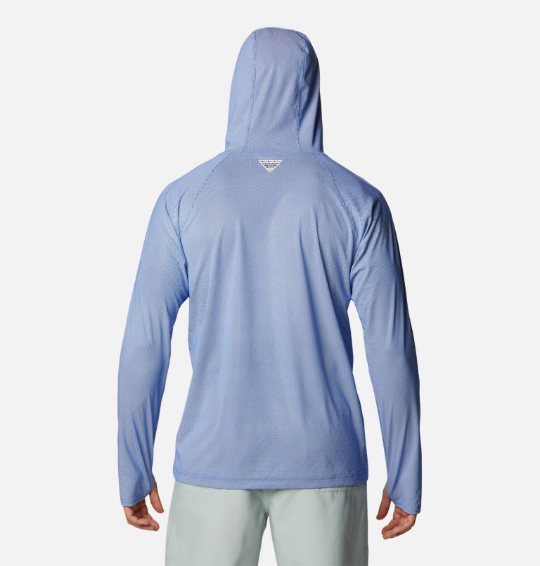 Thumbnail: Men's PFG Terminal Deflector Ice Hoodie, Color: Blue Macaw, image 2