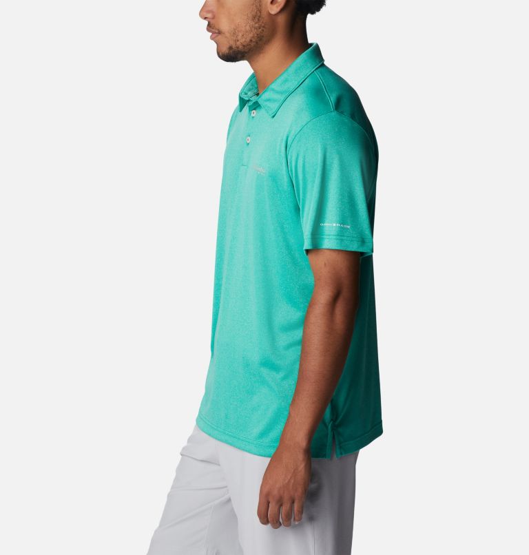 Polo chiné PFG Terminal Tackle Homme, Color: Circuit Heather, Cool Grey Logo, image 3