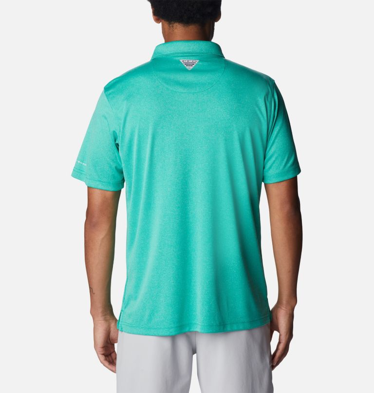 Polo chiné PFG Terminal Tackle Homme, Color: Circuit Heather, Cool Grey Logo, image 2