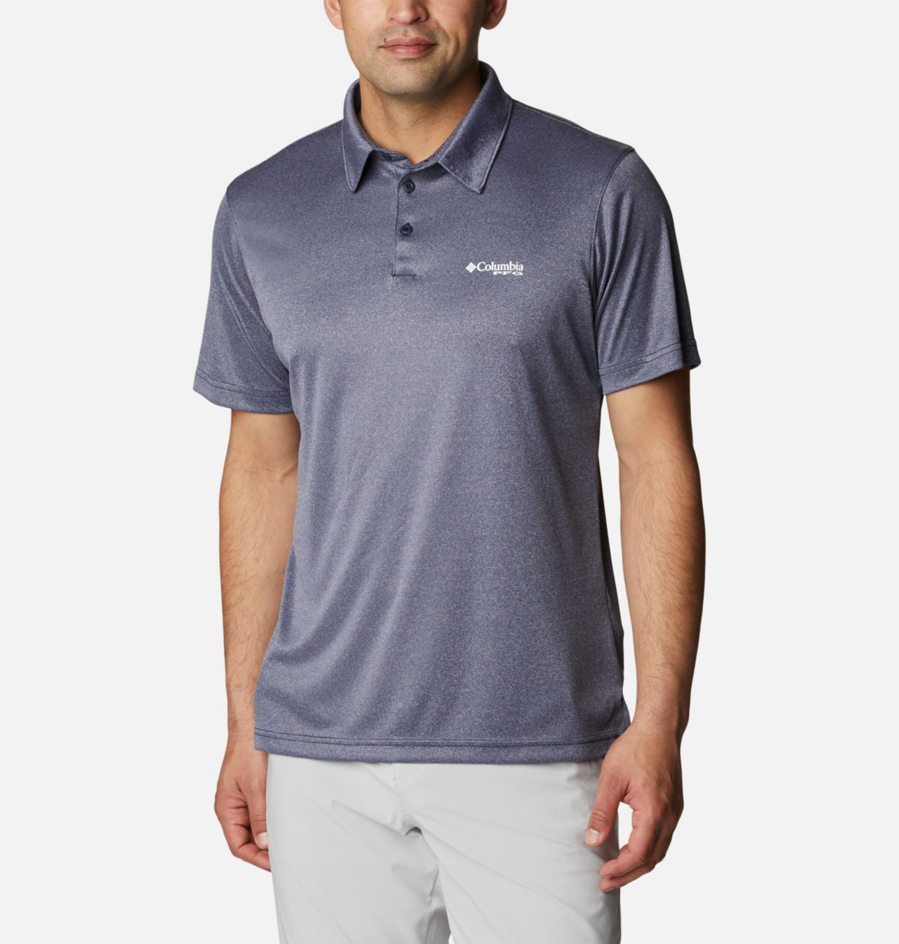 Men's PFG Terminal Tackle™ Heather Polo | 464 | M 1