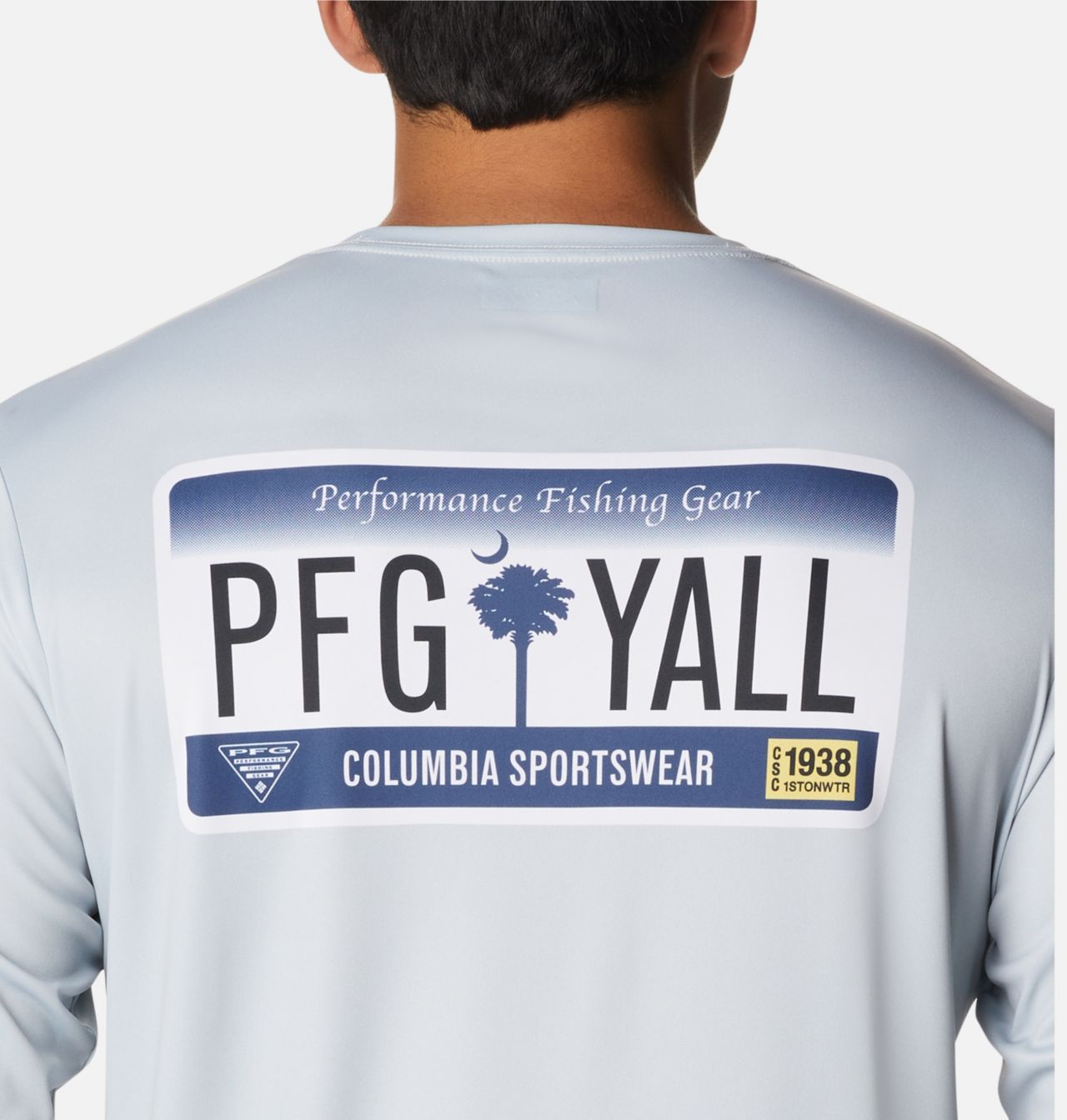 Men's PFG Terminal Tackle™ License Plate Long Sleeve Shirt 5