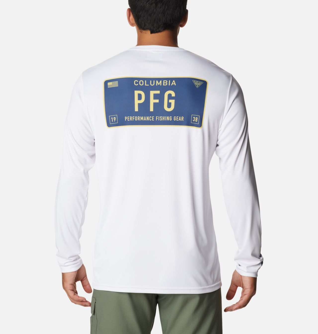 Men's PFG Terminal Tackle™ License Plate Long Sleeve Shirt 1