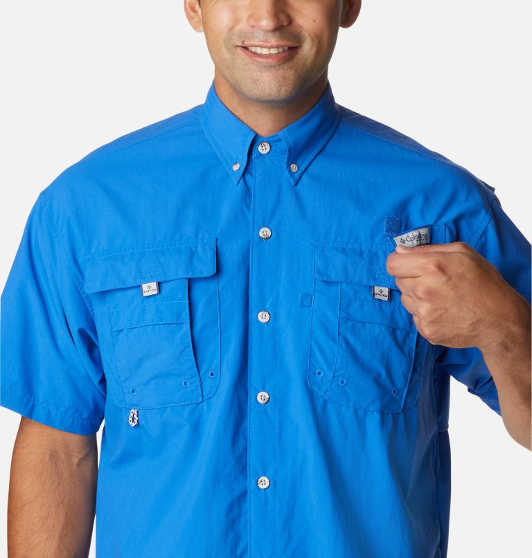 Columbia New PFG Fishing Shirt Short Sleeve Graphic T-Shirt Men's XL Blue