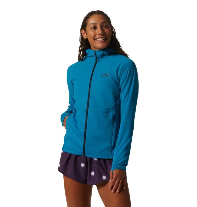 Thumbnail: Women's Stratus Range Full Zip Hoody, Color: Vinson Blue, image 1