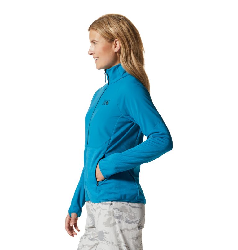 Women's Stratus Range Full Zip, Color: Vinson Blue, image 3
