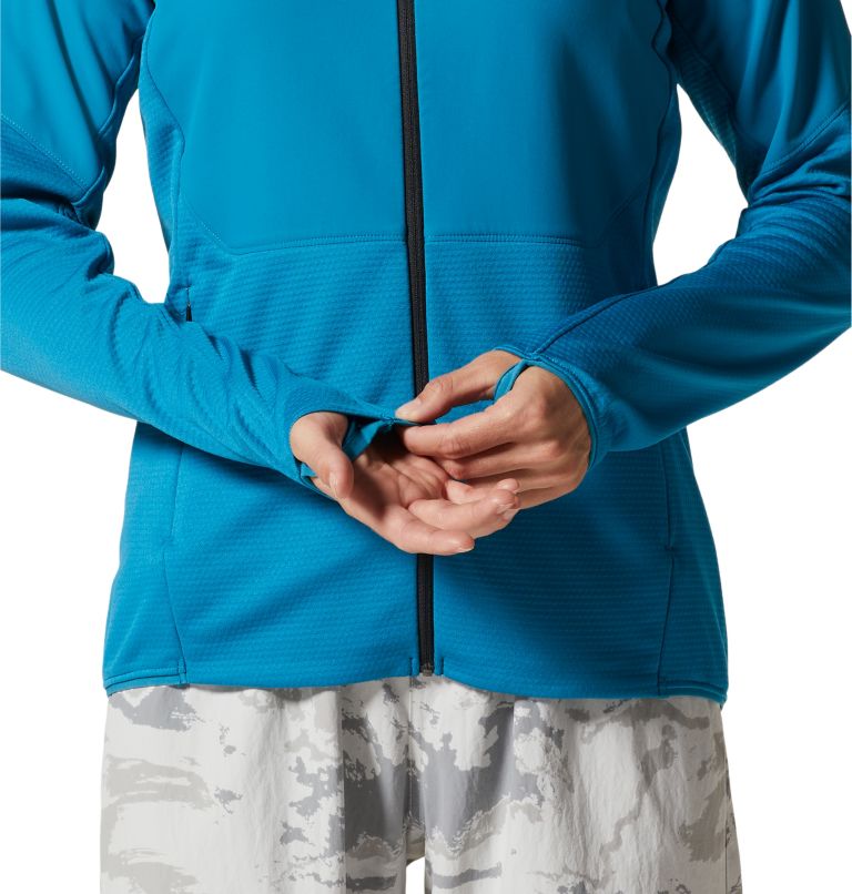 Women's Stratus Range Full Zip, Color: Vinson Blue, image 5