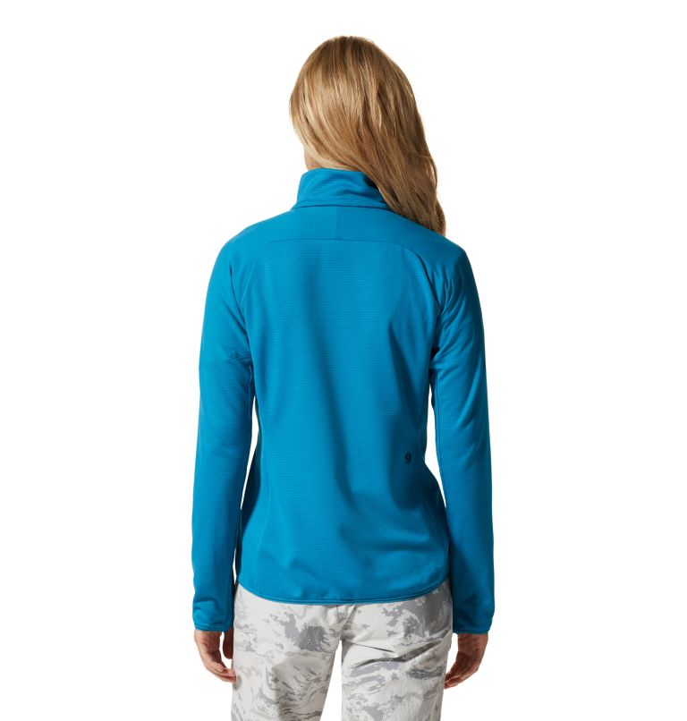 Women's Stratus Range Full Zip, Color: Vinson Blue, image 2