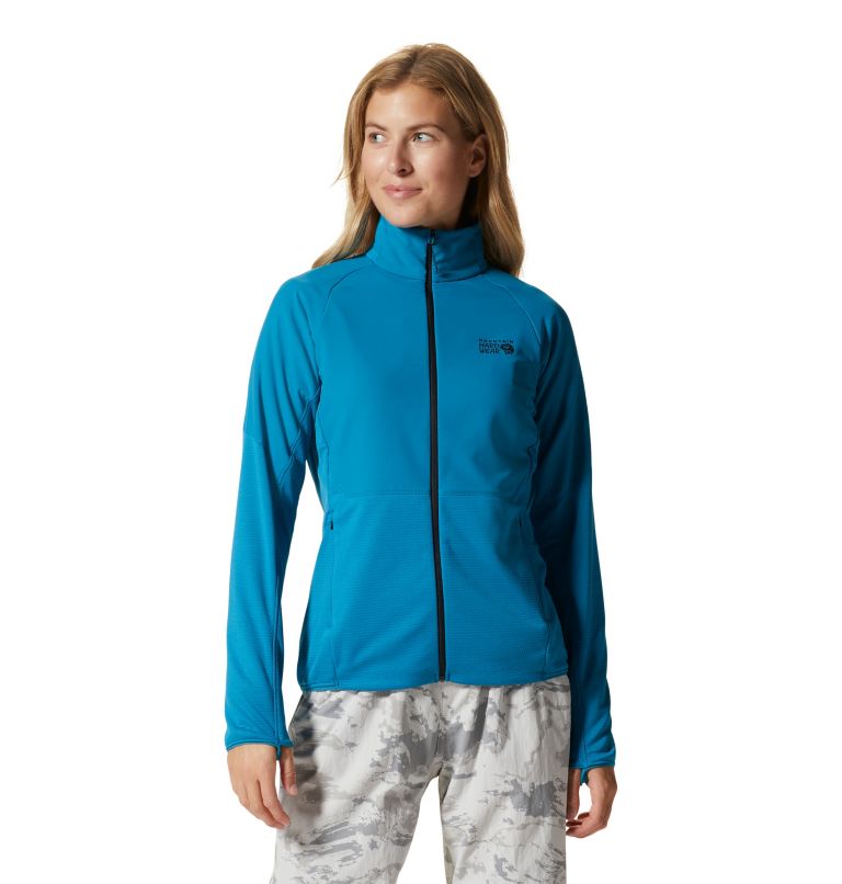 Women's Stratus Range Full Zip, Color: Vinson Blue, image 1