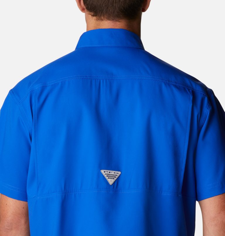 Thumbnail: Chemise tissée à manches courtes PFG Skiff Guide Homme, Color: Blue Macaw, image 5