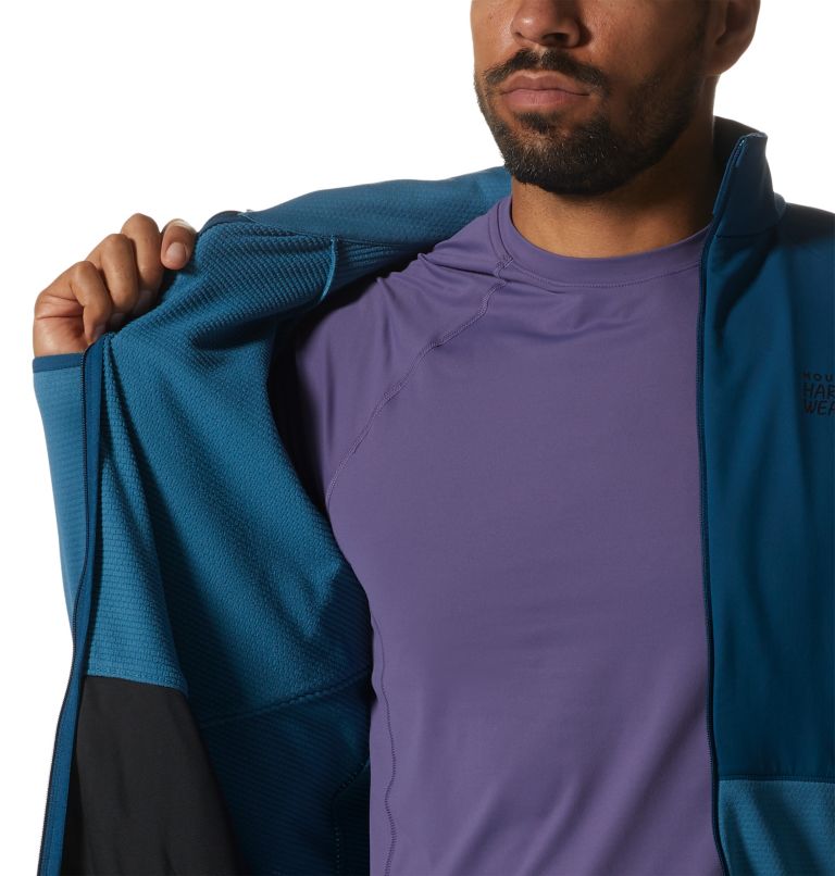 Men's Stratus Range Full Zip, Color: Caspian, image 5