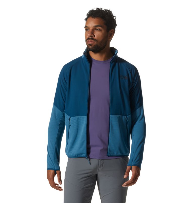 Men's Stratus Range Full Zip, Color: Caspian, image 7