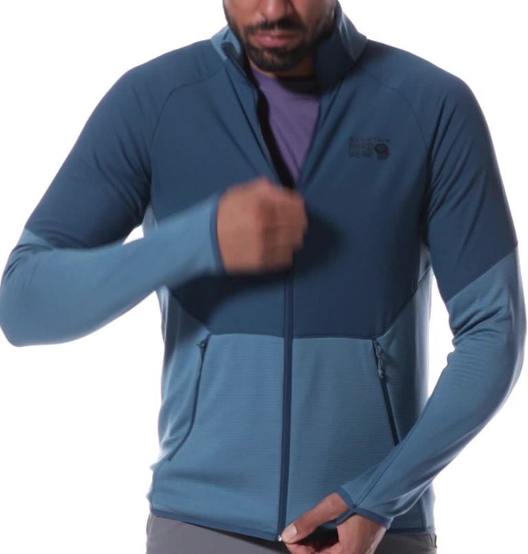 Manteau avec fermeture éclair Stratus Range Homme, Color: Caspian