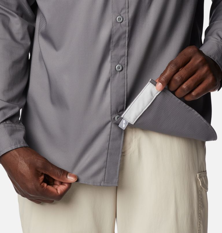 Chemise tissée à manches longues PFG Skiff Guide Homme, Color: City Grey, image 6